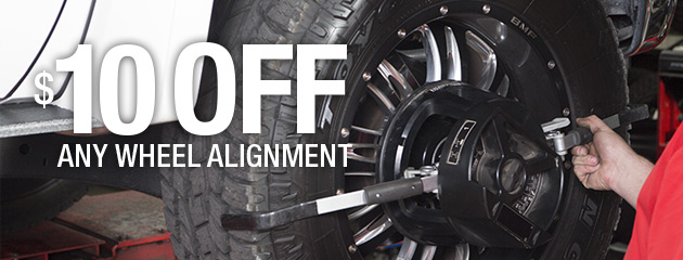 $10 Off wheel Alignment